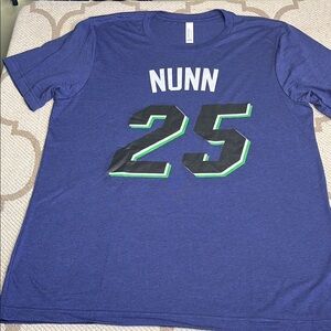 Nunn ‘25’ short sleeve T-shirt custom made Euro Basketball